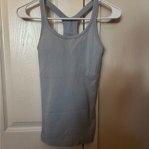 Lululemon Ebb to Street Tank size 2 blue linen